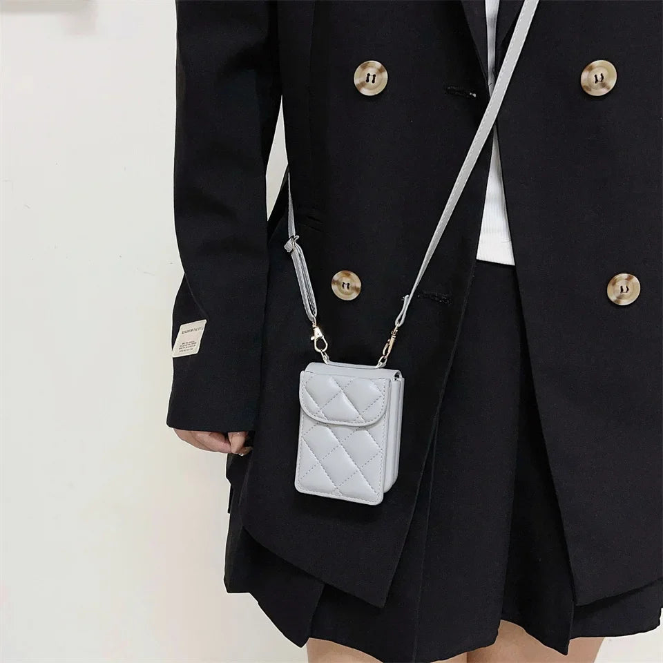 Leather Wallet Case with Lanyard for Samsung Galaxy Z Flip 5