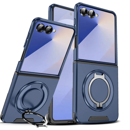 Rugged Magnetic Ring Case with MagSafe for Galaxy Z Flip 5/6/7