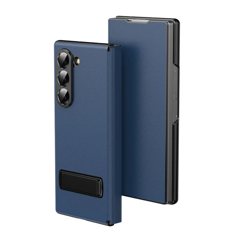 Luxury Leather Magnetic Kickstand Case