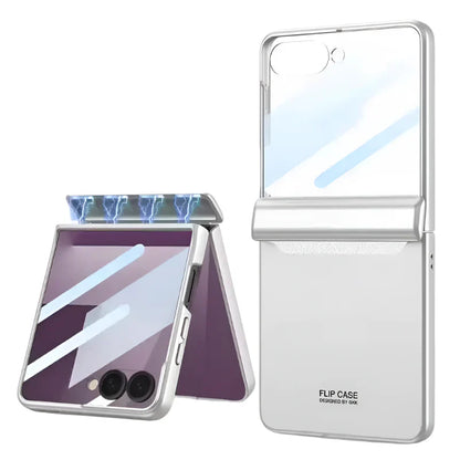 Magnetic Transparent Case with Hinge Protection for Z Flip Series