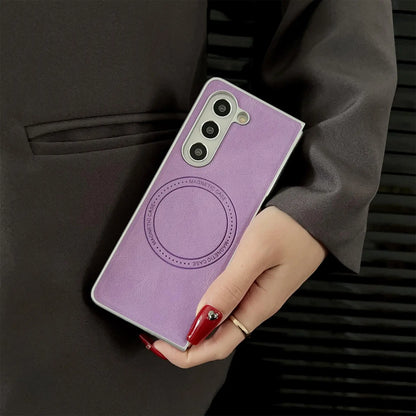 Leather Magsafe Case For Samsung Z Fold Series