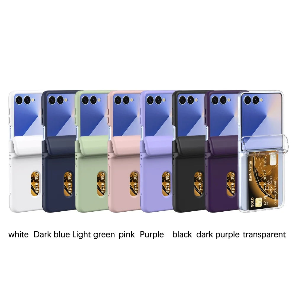 Card Slot Case with Hinge Shield for Galaxy Z Flip 7