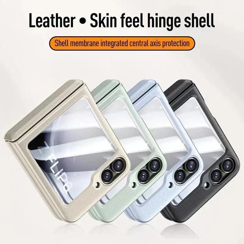 Shockproof Leather Case For Samsung Z Flip 6