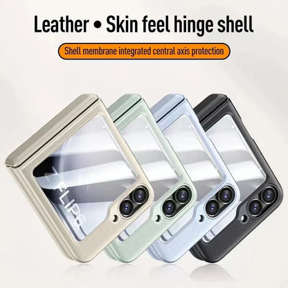 Shockproof Leather Case For Samsung Z Flip 6