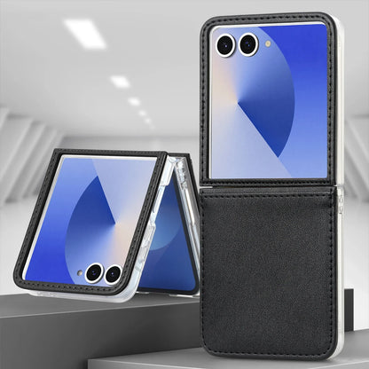 Leather Card Holder Case for Galaxy Z Flip Series