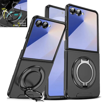 Rugged Magnetic Ring Case with MagSafe for Galaxy Z Flip 5/6/7