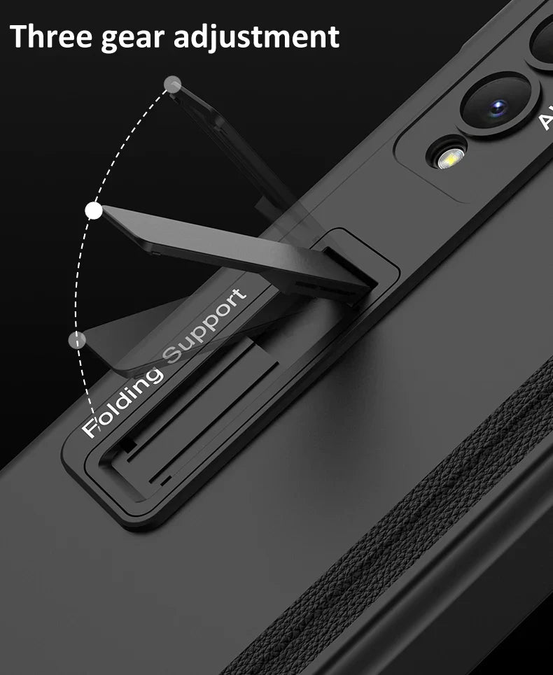 Magnetic Hinge Case with Tempered Glass for Samsung Galaxy Z Fold 6