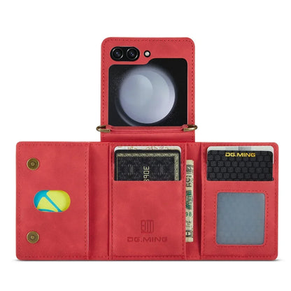 Retro Magnetic Leather Wallet Case for Samsung Galaxy Z Flip 5 - Odin case