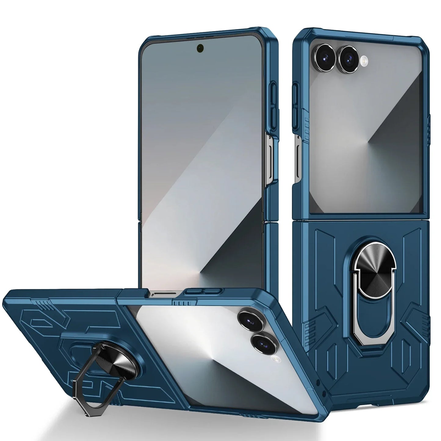 Rugged Armor Ring Case for Galaxy Z Flip Series