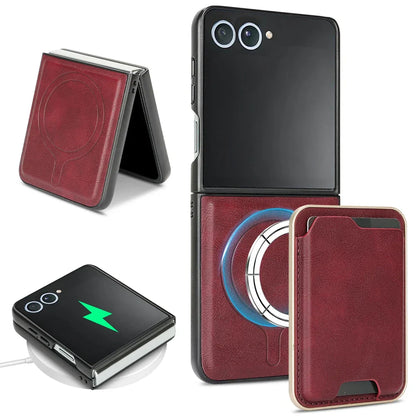 MagSafe Leather Wallet Case for Galaxy Z Flip Series