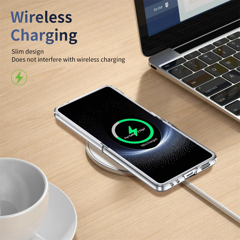 Clear Protective Kickstand Case for Galaxy Z Flip Series