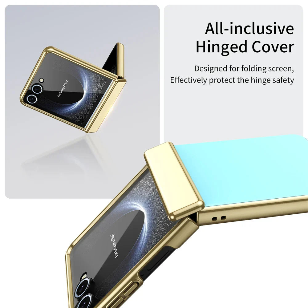 Metal Case with Full Hinge Protection for Galaxy Z Flip Series