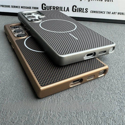 Business Carbon Fiber MagSafe Case for Samsung Galaxy S