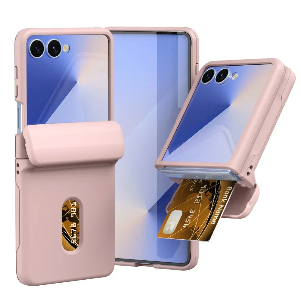 Card Slot Case with Hinge Shield for Galaxy Z Flip 7