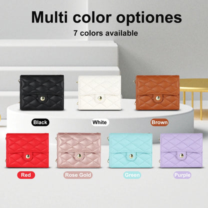 Crossbody Leather Case for Galaxy Z Flip 3-6