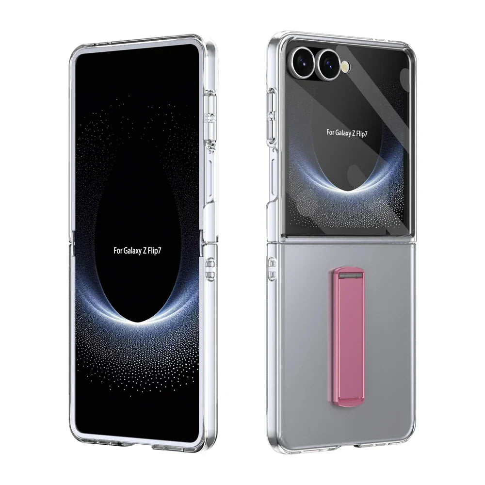 Clear Protective Kickstand Case for Galaxy Z Flip Series