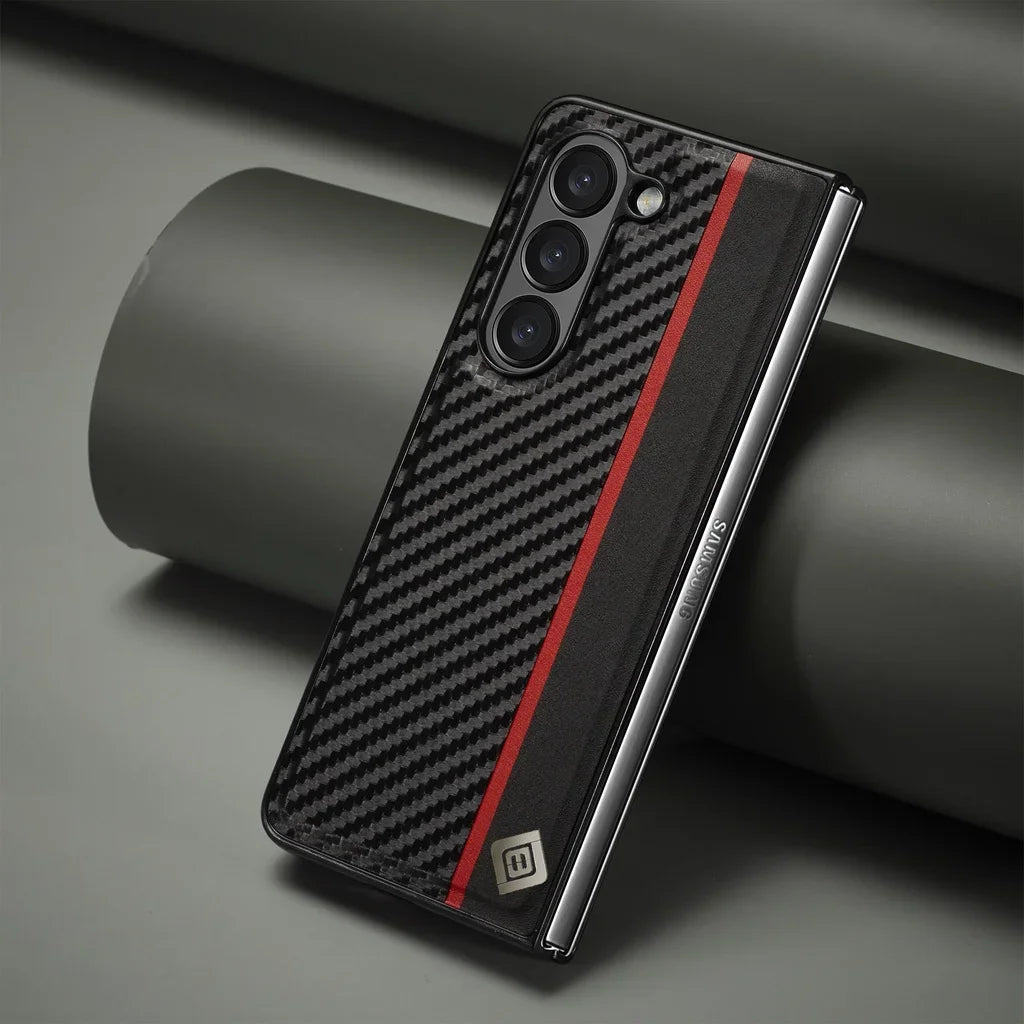 Premium Shockproof Carbon Fiber Texture Case For Samsung Z Fold Series