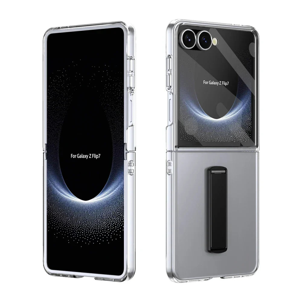 Clear Protective Kickstand Case for Galaxy Z Flip Series