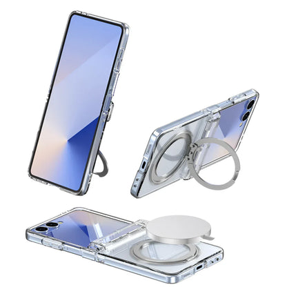 Clear MagSafe Ring Kickstand Cover for Z Flip Series