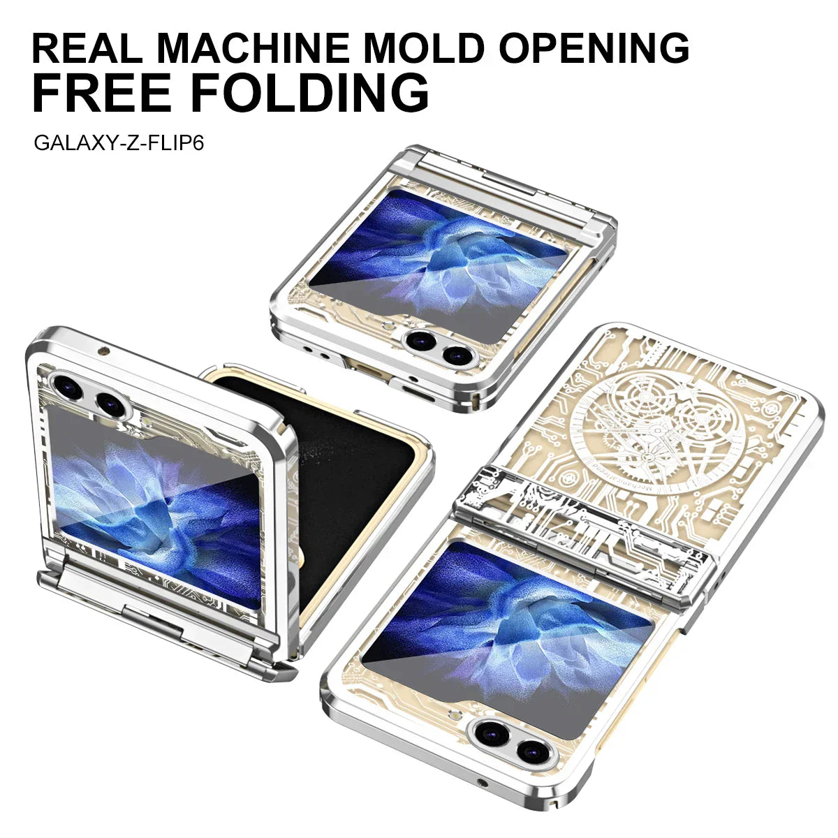 Transparent Shockproof Case For Samsung Z Flip Series