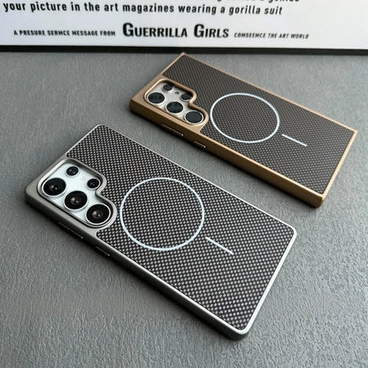 Business Carbon Fiber MagSafe Case for Samsung Galaxy S