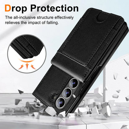 FoldLux Wallet – Leather Folio Case with Built-in Screen Protector for Z Fold Series