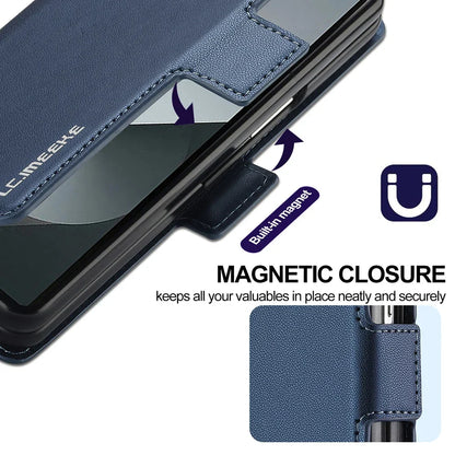 Leather Wallet Kickstand Case for Galaxy Z Fold Series
