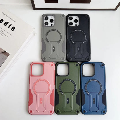 MagSafe Fold Stand Case for iPhone 11-16 Pro Max