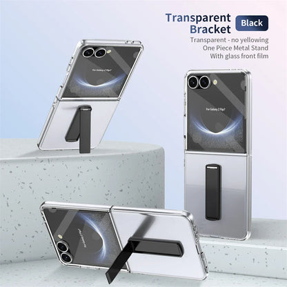 Clear Protective Kickstand Case for Galaxy Z Flip Series