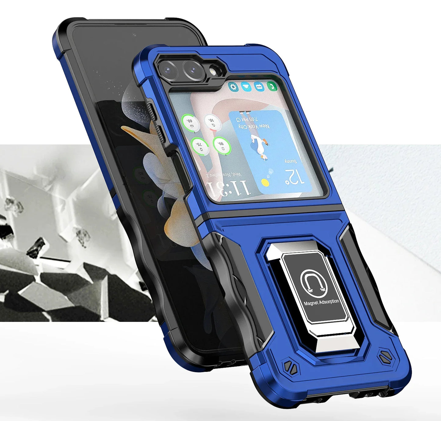 Military-Grade Armor Case for Galaxy Z Flip 3-6