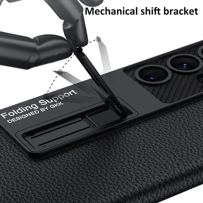 Ultra Thin Leather S24 Ultra Case with Bracket - Odin case