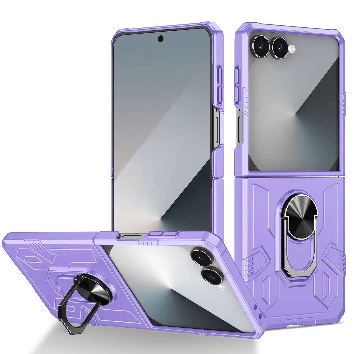 Rugged Armor Ring Case for Galaxy Z Flip Series