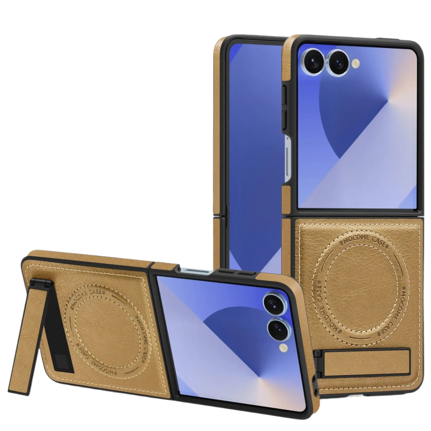 Leather MagSafe Stand Case for Z Flip Series