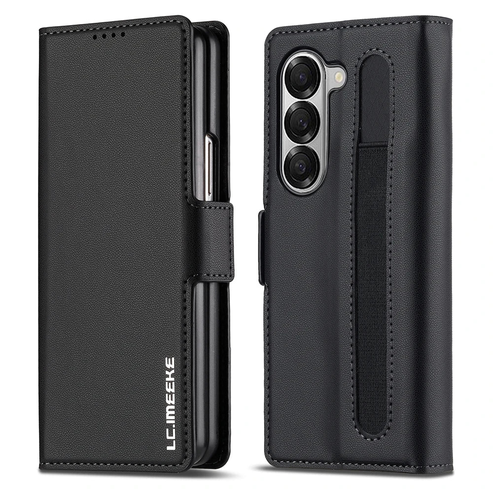 Leather Wallet Kickstand Case for Galaxy Z Fold Series