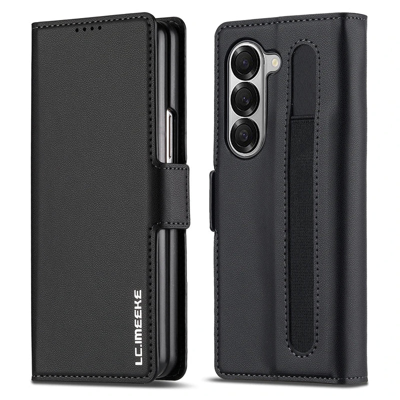 Leather Wallet Kickstand Case for Galaxy Z Fold Series