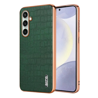 LuxEdge Shield – Plating Bumper Leather Case for Galaxy S Series