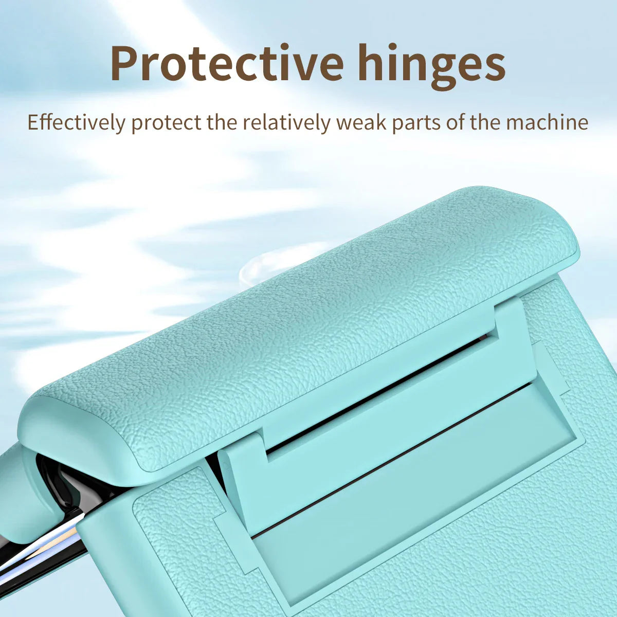 Leather Case with Hinge Protection For Samsung Z Flip 6