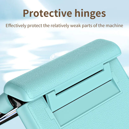 Leather Case with Hinge Protection For Samsung Z Flip 6