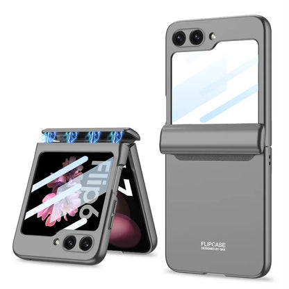 Magnetic Transparent Case with Hinge Protection for Z Flip Series