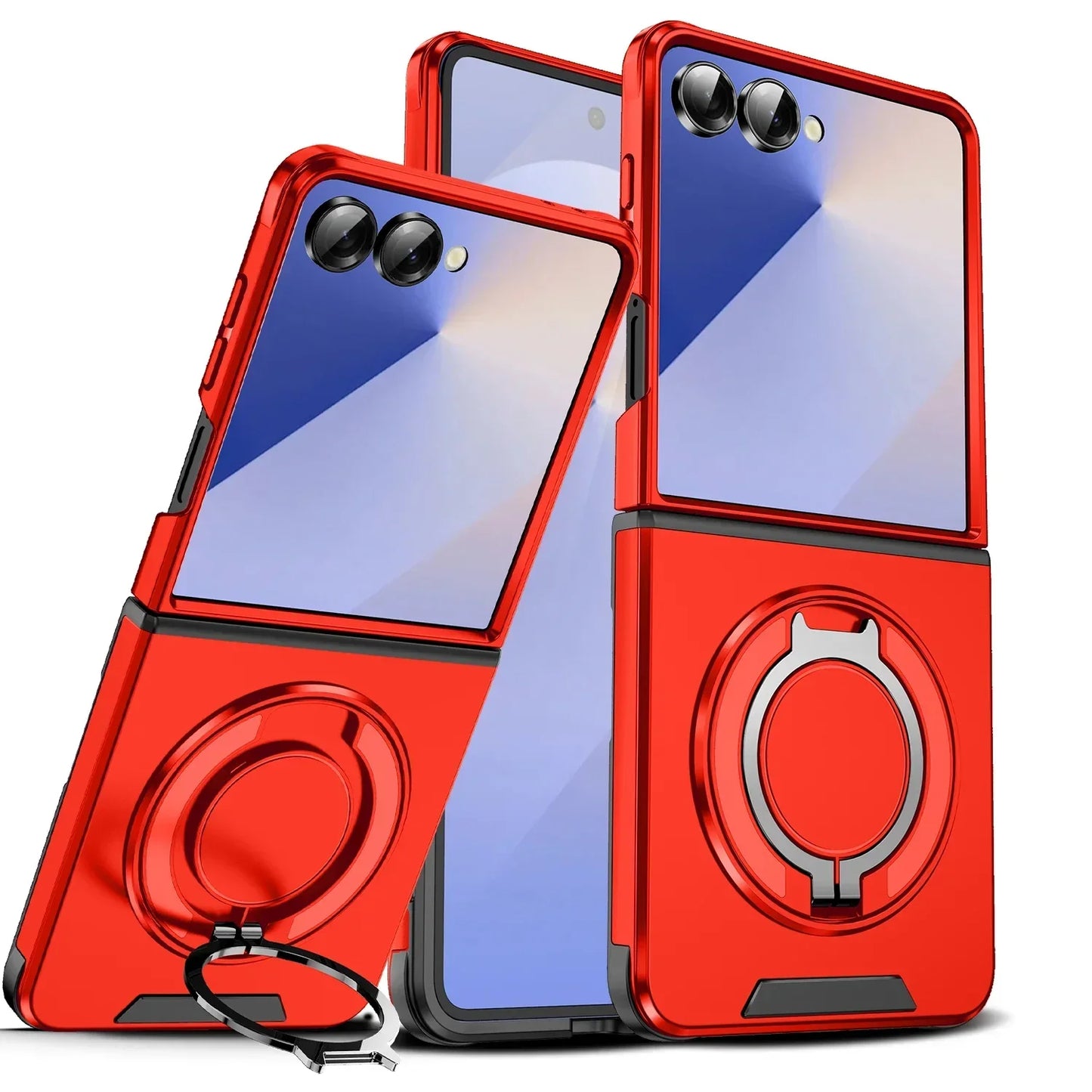 Rugged Magnetic Ring Case with MagSafe for Galaxy Z Flip 5/6/7