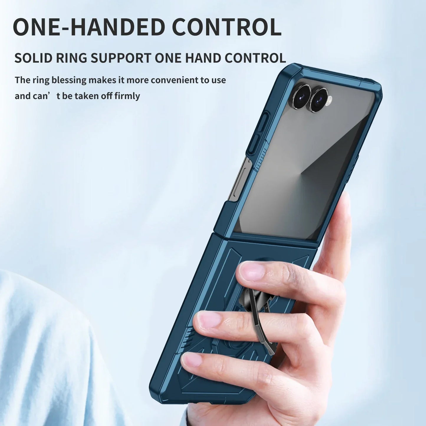 Rugged Armor Ring Case for Galaxy Z Flip Series