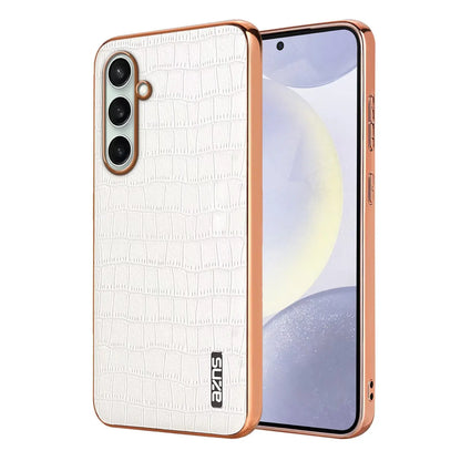 LuxEdge Shield – Plating Bumper Leather Case for Galaxy S Series