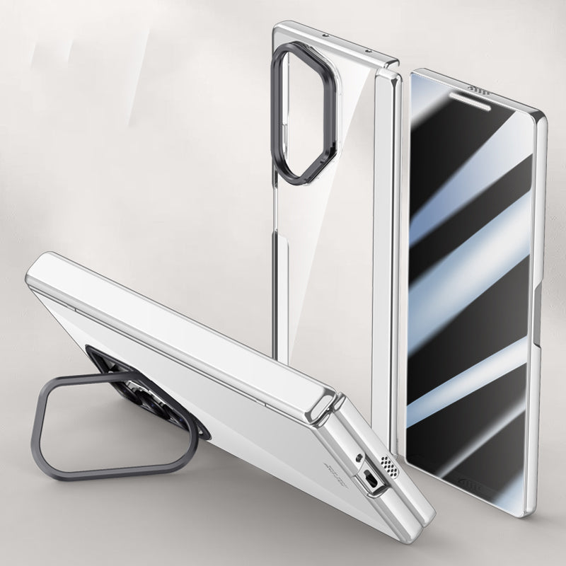 Crystal Clear Magnetic Case with Kickstand for Galaxy Z Fold 6