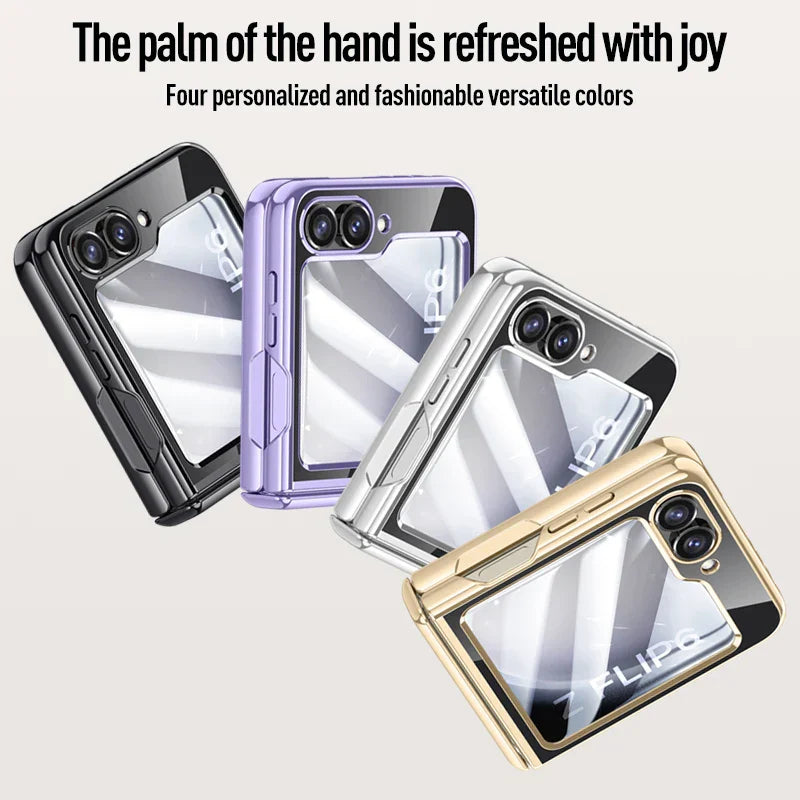 Transparent Electroplated Case for Samsung Z Flip 6