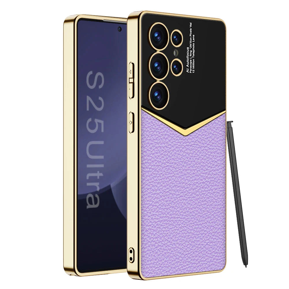 EliteFrame Luxury Leather Case for Samsung Galaxy S25, S24 & S23 Ultra