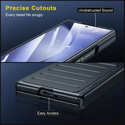 Samsung Z Fold 6 Slide Camera Case With Stand Slim Hinge Protection