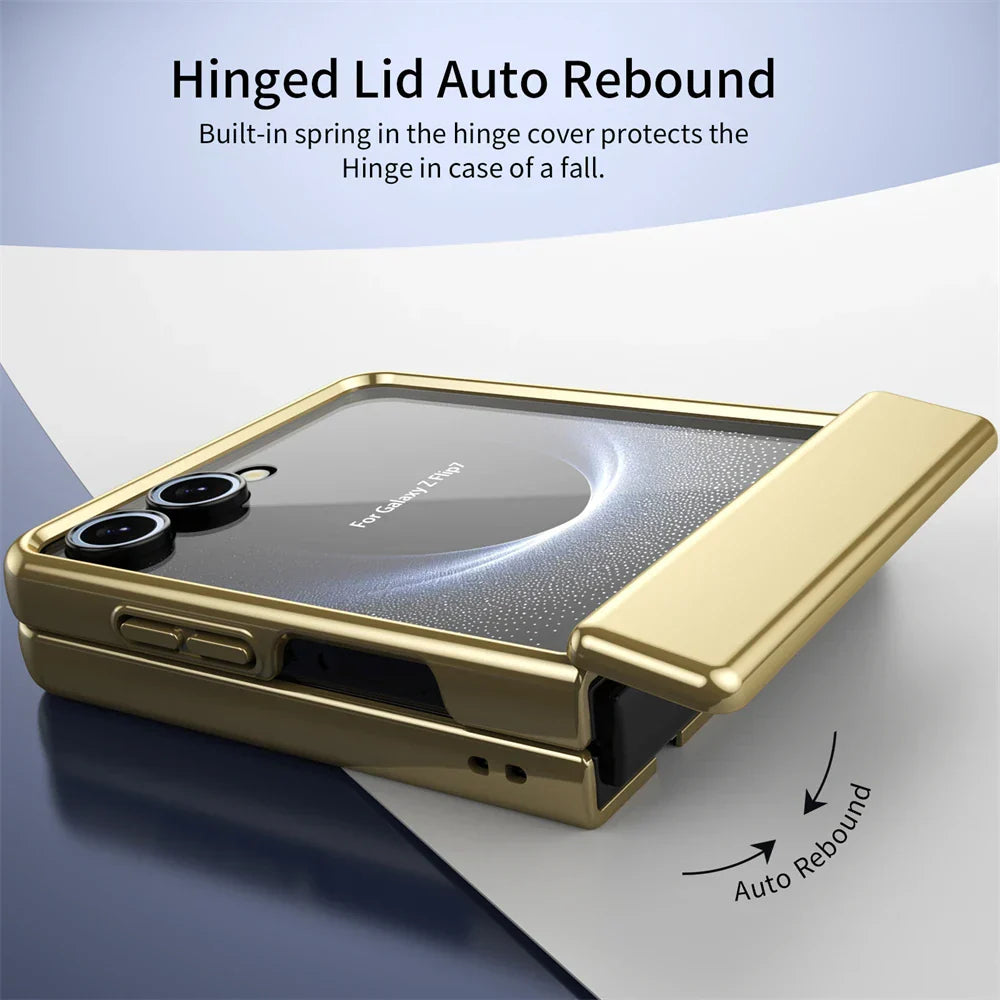 Metal Case with Full Hinge Protection for Galaxy Z Flip Series