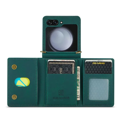 Retro Magnetic Leather Wallet Case for Samsung Galaxy Z Flip 5 - Odin case