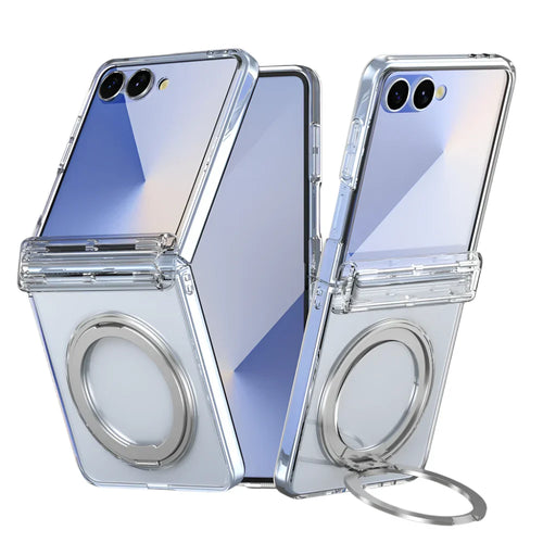 Clear MagSafe Ring Kickstand Cover for Z Flip Series