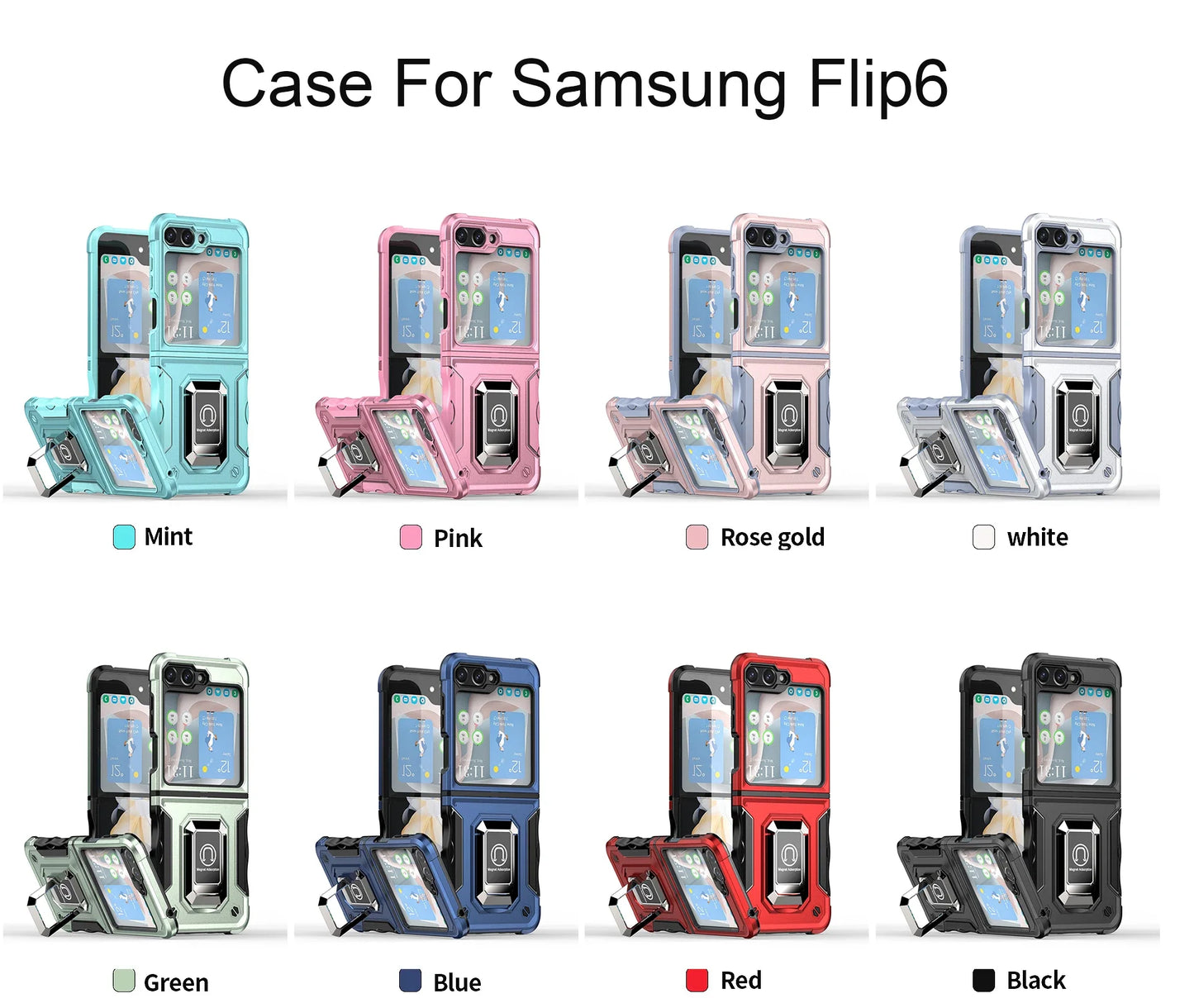 Military-Grade Armor Case for Galaxy Z Flip 3-6